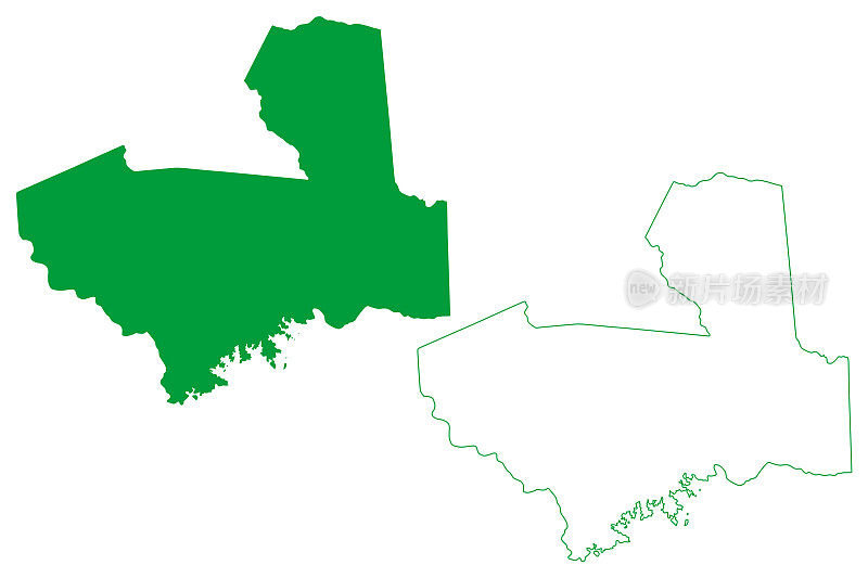 乌米林市(Ceará state, municipality of Brazil, federal Republic of Brazil)地图矢量插图，涂鸦乌米林地图